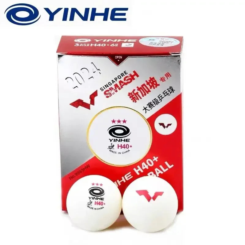 Original Yinhe WTT Pingpong Balls 2024 Singapore Grand Slam Table Tennis Balls Seam H40+ ABS New Materials