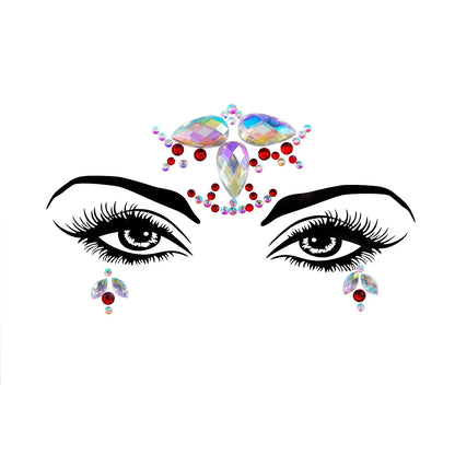 Sexy Face Tattoo Stickers Glitter Fake Tattoos Rhinestones for Woman Temporary Tattoos Party DIY Kids Holiday Face Jewels Tattoo