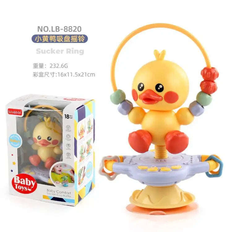 Baby cartoon soothing ringing toy fun sound effects nursery rhyme baby dining table suction cup puzzle early education toy