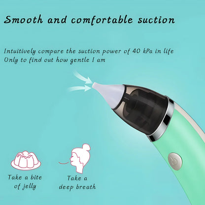 USB Silent Children's Nasal Aspirator Electric Baby Nasal Suction Artifact Infants Young Children Clean Up Nasal Congestion Tool