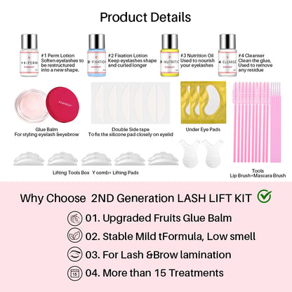 ICONSIGN Glue Balm Lash Lift Kit Eyelash Perming Kit Enhancer Curling Eye Lash Lifting For 30 to 45 Days Make Up Tools