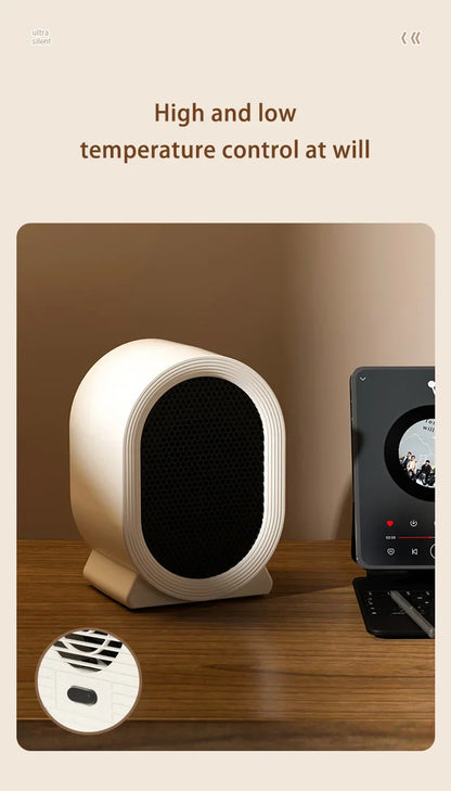 Xiaomi Desktop Heater Vertical Heater Home Bedroom Small Electric Heater Dormitory Quick Heat Heater Suitable for Home Office