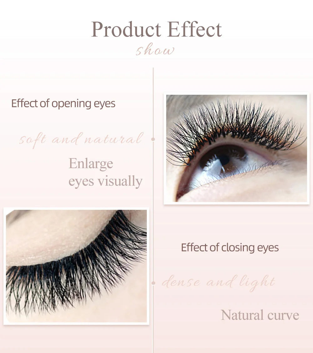 NAGARAKU 3D WW Automatic Flowering Double Tips 3DW Shape Premade Fans  Eyelash Extensions Individual Lashes Full Dense