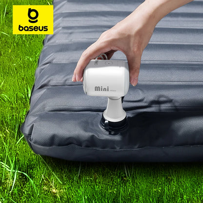 Baseus Air Pump Wireless Air Compressor Camping Inflatable Deflate Beds Mats Swimming Ring Mini Portable Outdoor Inflator Pump