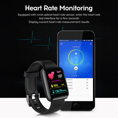 New Smart Watches 116 Plus Heart Rate Watch Men & Women Smart Wristband Sports Watches Smart Band Waterproof Smartwatch