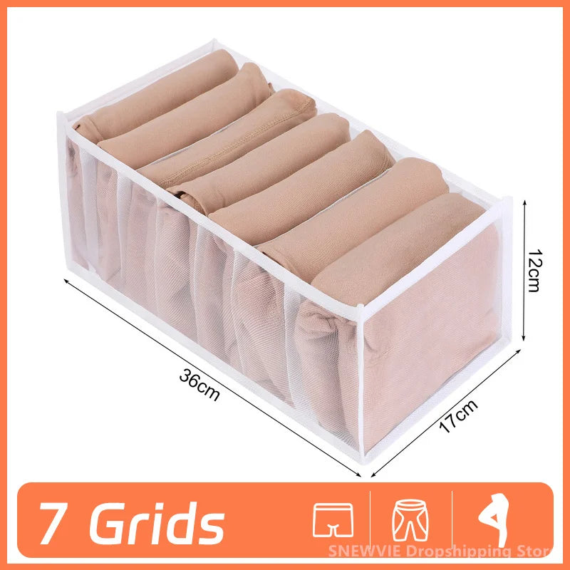 Folded Pants Organizer Closet Clothes Storage Box Adjustable Drawer Separator Underwear Bra Organizer Wardrobe Clothes Organizer