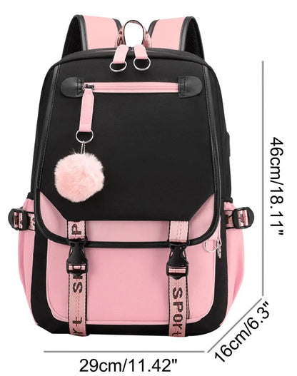 3pcs Lilo And Stitch Backpacks Capacity School Students Schoolbag Junior High School leisure Girls With Shoulder bag