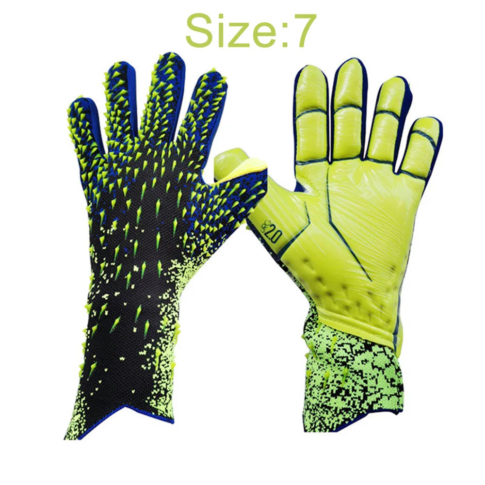 Soccer Goalie Gloves Latex Thickened Professional Goalkeeper Gloves for Adult Youth Football Sports Training and Match