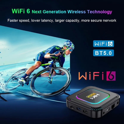 HK1 RBOX K8 Android 13 TV BOX RK3528 4G 32G 64G 128G 5G WIFI6 4K 8K 3D BT Smart TVBOX Google Global Media Player Set Top BOX