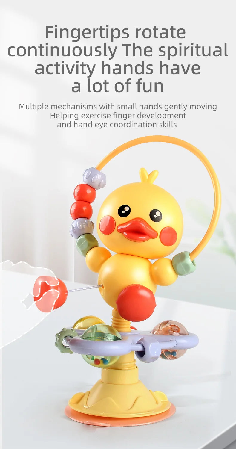 Baby cartoon soothing ringing toy fun sound effects nursery rhyme baby dining table suction cup puzzle early education toy