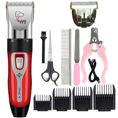 Dog Hair Clipper Pet Hair Trimmer Cat Puppy Grooming Electric Shaver Set Ceramic Blade Recharge Profession Supplies Promotions