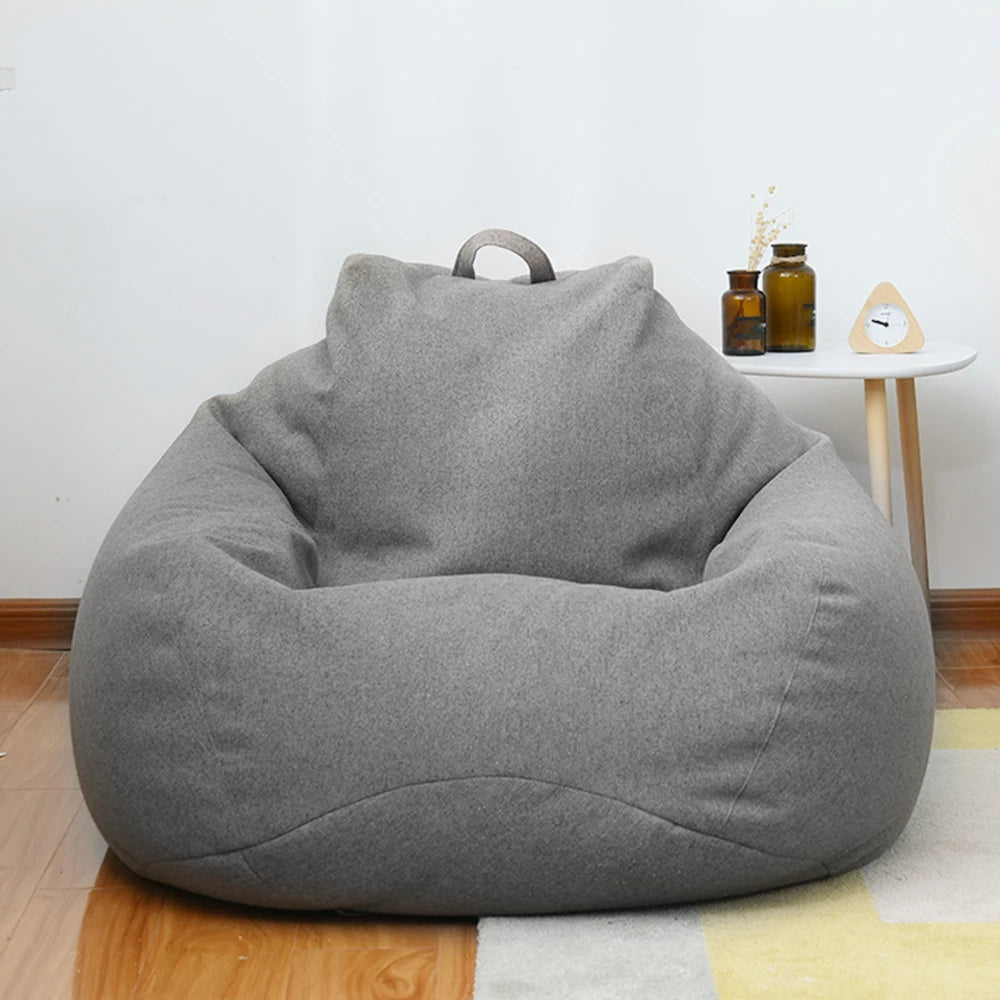 Large Bean Bag Lazy Seat Chair Sofa Cover Couch Soft Fluffy Breathable Adult Child Tatami No padding is included