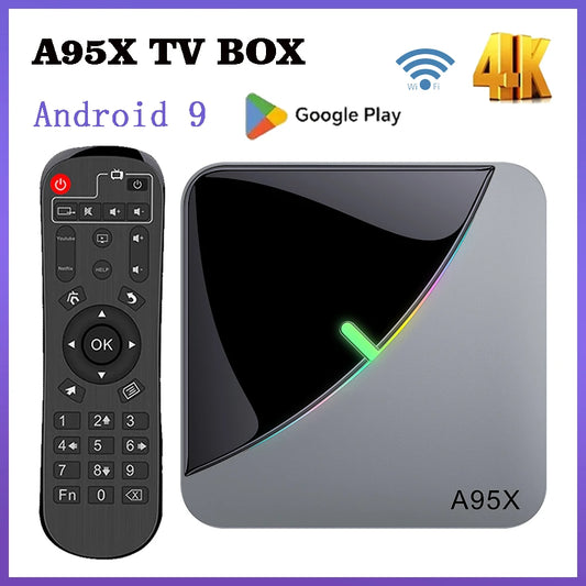 A95X Smart TV BOX  F3 Air 4K 2.4G/5G Dual Wifi RGB Light Amlogic S905X3 4GB 32GB 64GB  Android 9.0 Media Player Set Top TV Box