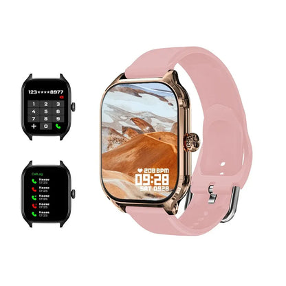 LAXASFIT H9 Smartwatch Dial to Answer Calls Calorie Tracking Heart Rate Blood Oxygen Monitoring Bluetooth Smart Watch