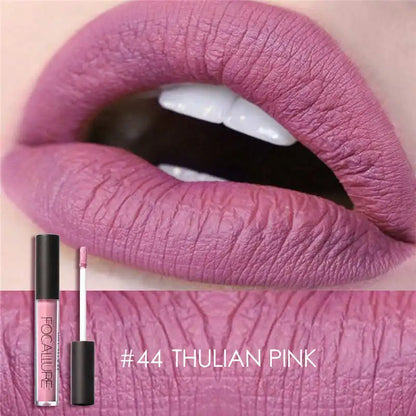 FOCALLURE Waterproof Liquid Lipstick Batom Red Velvet Lip Tint Brown Nude Matte Colourful Lipstick Makeup Cosmetics Maquiagem