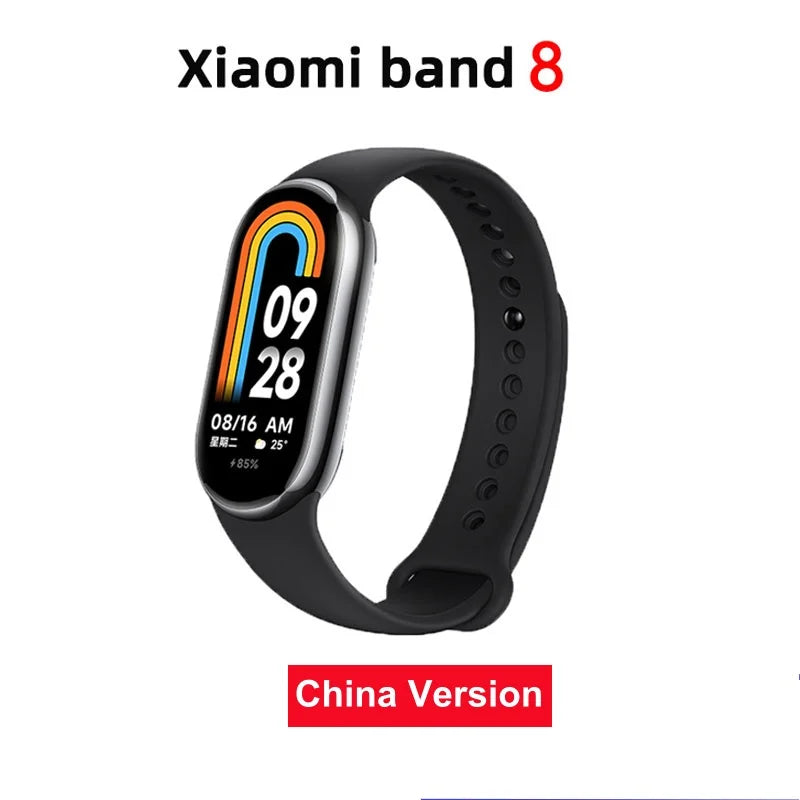 Global Version Xiaomi Mi Smart Band 8 Blood Oxygen 1.62'' AMOLED Display Fitness Tracker Smart Bracelet Wristband MIBand Fashion