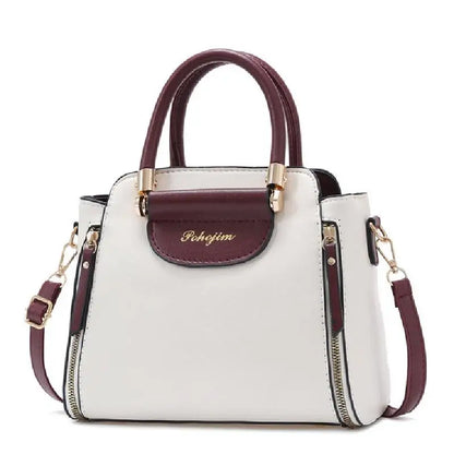 Women's Bags 2024 New Fashion Women's Bags Hit color Hand-held Bag Europeand the United States All-match Shoulder Messenger Bag