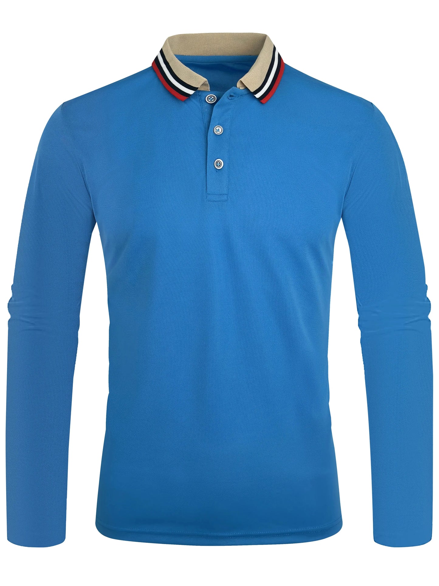 Spring and Autumn Men's Polo Long sleeve Business Casual Fashion Top