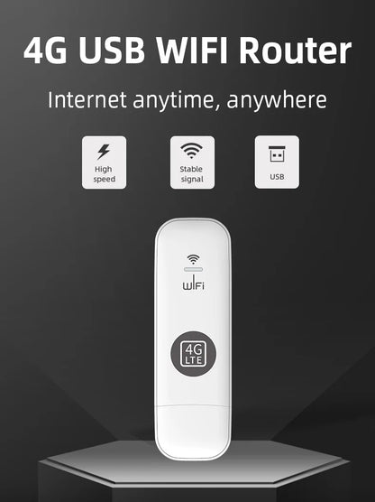 EATPOW 4G Modem USB Dongle WiFi Router with SIM Card Slot 150Mbps Mobile Wireless WiFi Adapter 4G Router Home Office