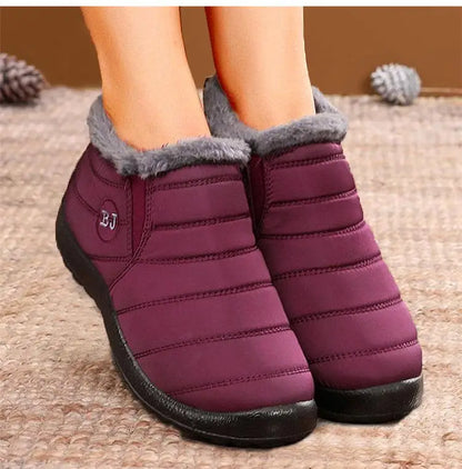 Snow Boots Women Winter Platform Chunky Shoes For Women Slip On Shoes Punk Ankle Boots New Keep Warm Winter Shoes Botas Mujer