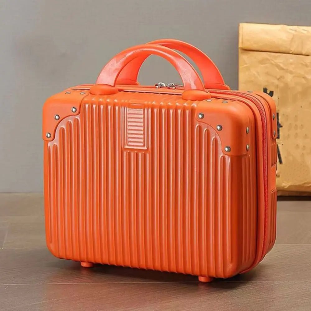 14 inch Mini Travel Suitcase Cosmetic Box Hand Luggage Organizer Makeup Case Small Password Box Boarding Case