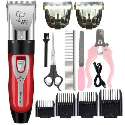 Dog Hair Clipper Pet Hair Trimmer Cat Puppy Grooming Electric Shaver Set Ceramic Blade Recharge Profession Supplies Promotions