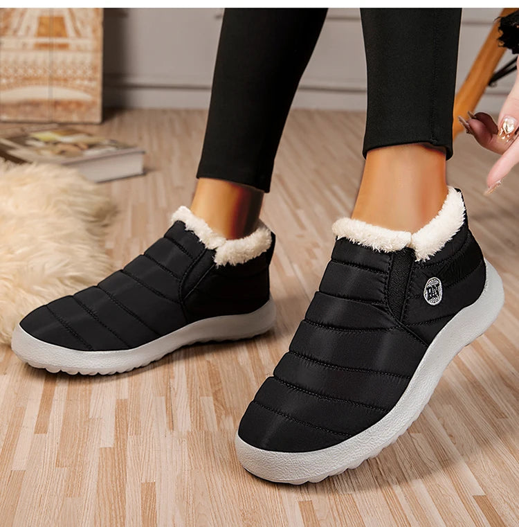 2025 Women Waterproof Shoes Sneakers Winter Plus Size Platform Shoes Flat Platform Sneakers Breathable Outdoor Shoes Woman Mujer