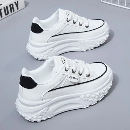 The New Retro Women Shoes Spring Platform Shoes Casual Sneakers Versatile Fashion Designer Shoes High Quality  Women Sneakers