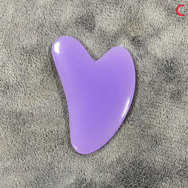 Natural Resin Jade Stone Gua Sha Gouache Scraper Massager for Face Body Facial Skin Lifting Wrinkle Remove Beauty SPA Care Tools