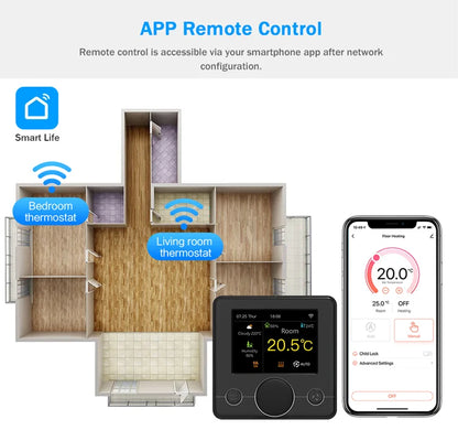 Tuya Wifi Thermostat Smart Thermostat Gas Boiler Water Floor Heating Termostato Digital Temperature Controller Smart Life Alexa