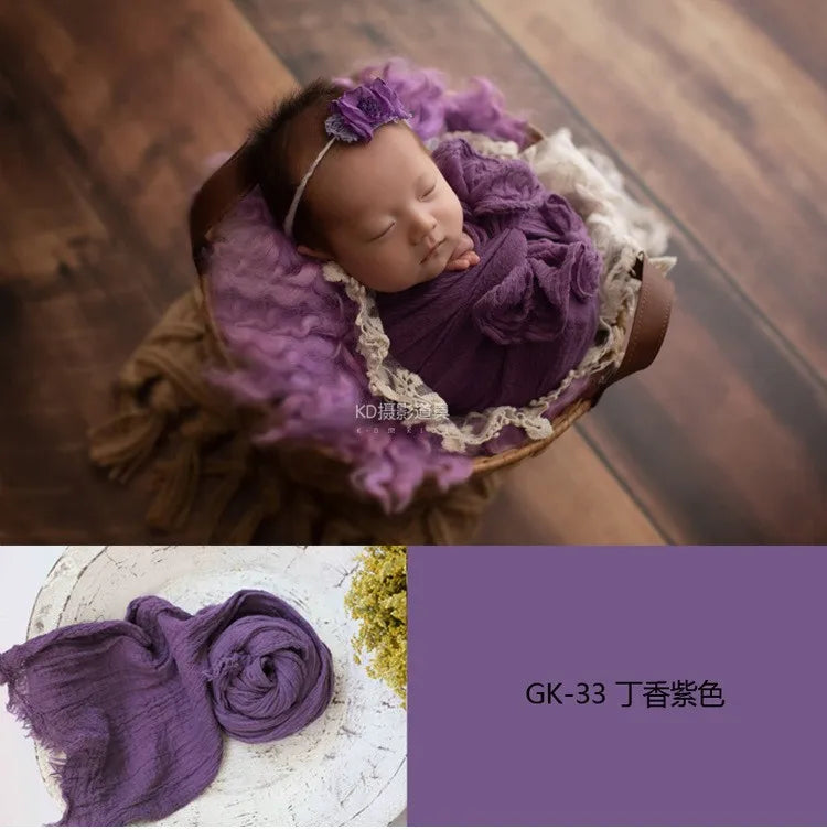 3 Meter seersucker wrap for newborn photography props,stretch baby wrap for photo shoot