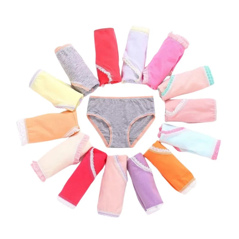 18Pc/Lot Soft Comfortalbe Baby Girls Underear Cotton Panties for Girls Kids Short Briefs