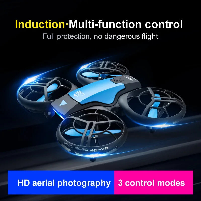 Xiaomi MIJIA V8 New Mini Drone 8K Profession HD 1080P Wide Angle Camera WiFi FPV RC Height Keep Drones Helicopter Kid Toys 4D RC