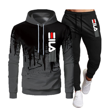 2023 Brand Autumn and Winter Hoodie Suit Men's Fashion Hoodie Brand Pants Casual Jogging Suit Sports Wear Sweatshirt