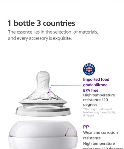 PHILIPS AVENT Newborn baby  Wide caliber High borosilicate glass feeder Anti choking Anti-Colic 0-6 months or more 160ml 240ml