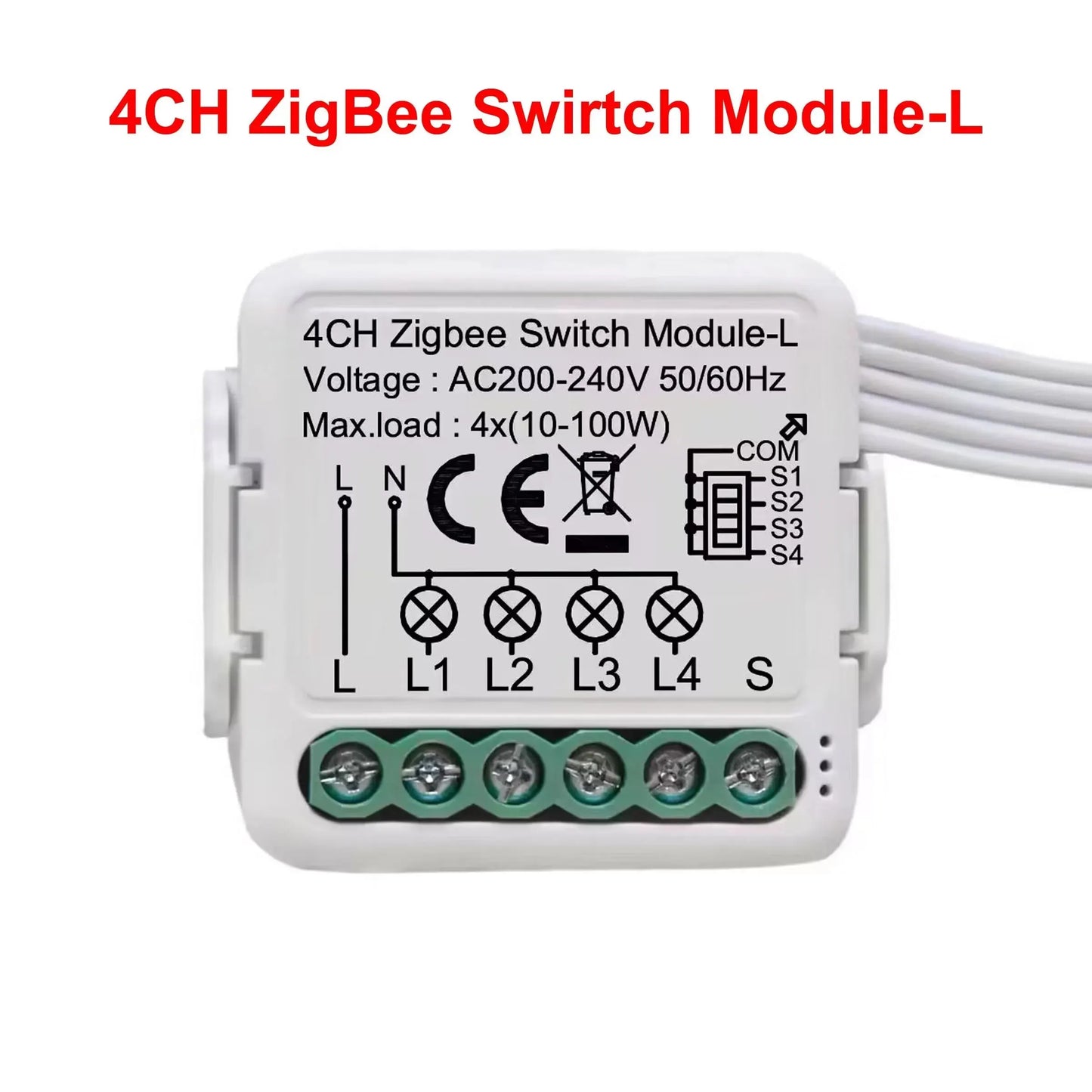 GIRIER Tuya ZigBee 3.0 Smart Switch Module No Neutral Wire Required Smart Home DIY Light Breaker Works with Alexa Google Home