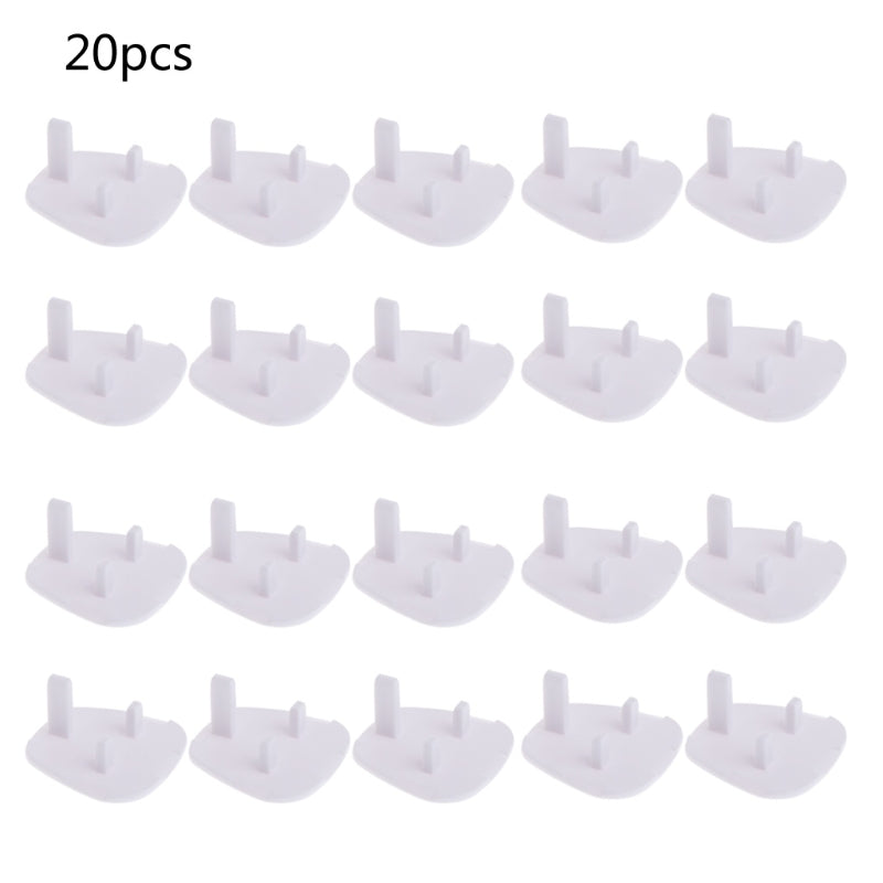 20PCS Plug Socket Cover Uk Plug Covers for Waterproof Wall Sockets for Child Safety at Home and School White