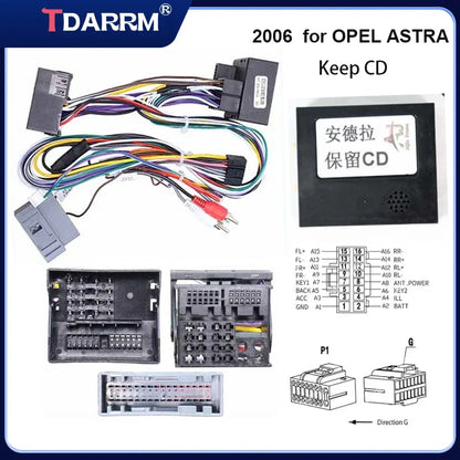 TDARRM Car Radio Adapter Canbus Box Amplifier Decoder For Opel Astra Zafira Antara Vectra Corsa Meriva Combo Agila