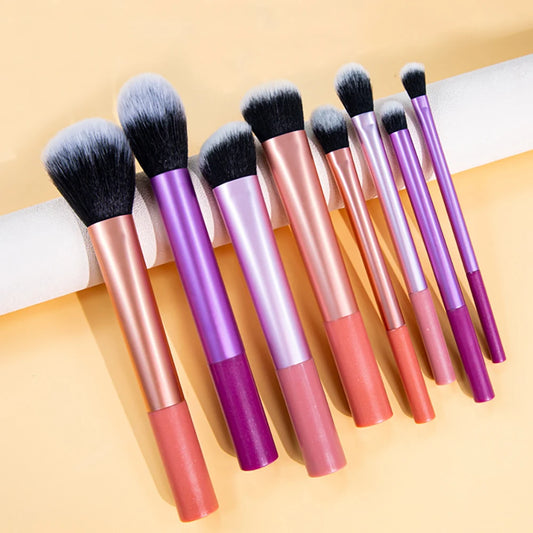 8PCS Makeup Brushes Set For Cosmetic Foundation Powder Blush Eyeshadow Kabuki Blending Real Techniques Make Up Brush Beauty Tool