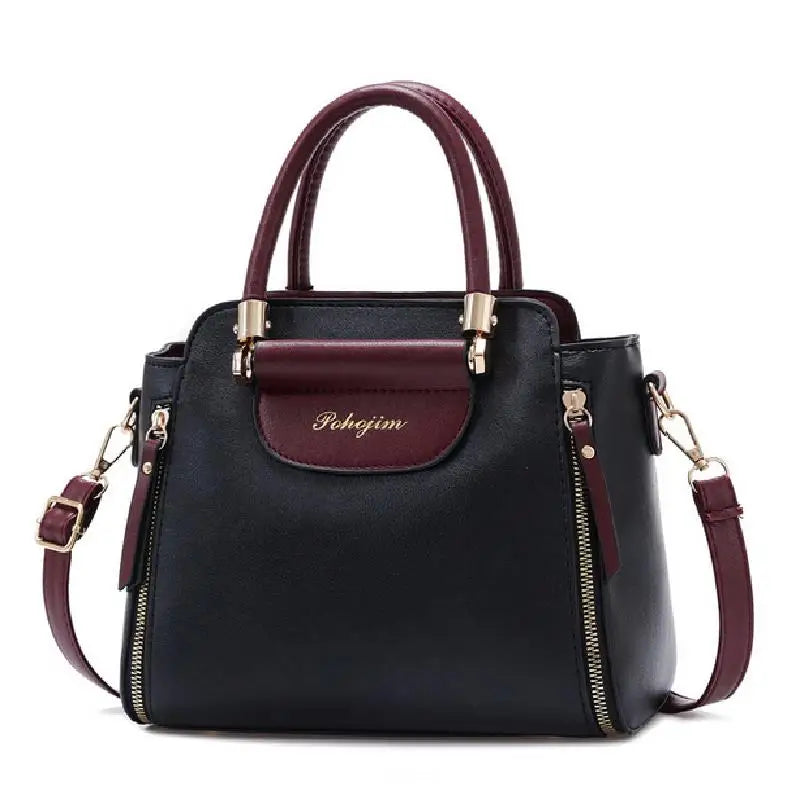 Women's Bags 2024 New Fashion Women's Bags Hit color Hand-held Bag Europeand the United States All-match Shoulder Messenger Bag