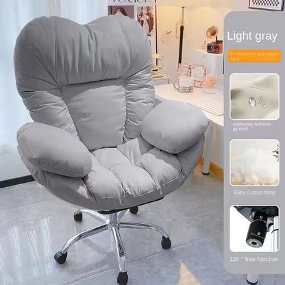 Lazy silla game Sofa Chair Office Chair Home Study Bedroom Chair Lifting Rotating Adjustable Widened Cushion with Foot Rest