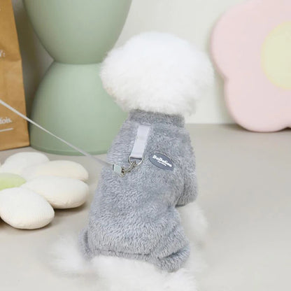 Thermal Velvet Dog Pajamas Winter Small Dog Jumpsuit Puppy Cat Nightshirt Onesies Chihuahua Yorkie Poodle Boy Dog Clothes