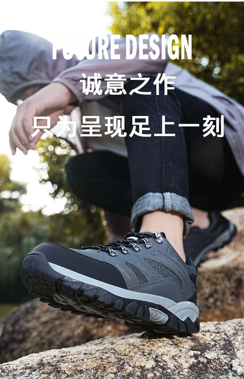 Men Classic Casual Leather Shoes Outdoor Winter Warm Fur Non-slip Sneaker Women Autumn Gym Cowboys Shoes Boys Breathable