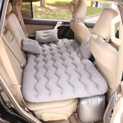 1 set car air inflatable travel mattress bed 135x70cm Auto back seat trunk mattress air bed camping mat car rollaway bed