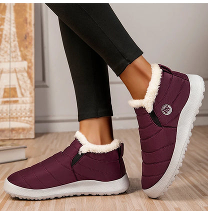 2025 Women Waterproof Shoes Sneakers Winter Plus Size Platform Shoes Flat Platform Sneakers Breathable Outdoor Shoes Woman Mujer