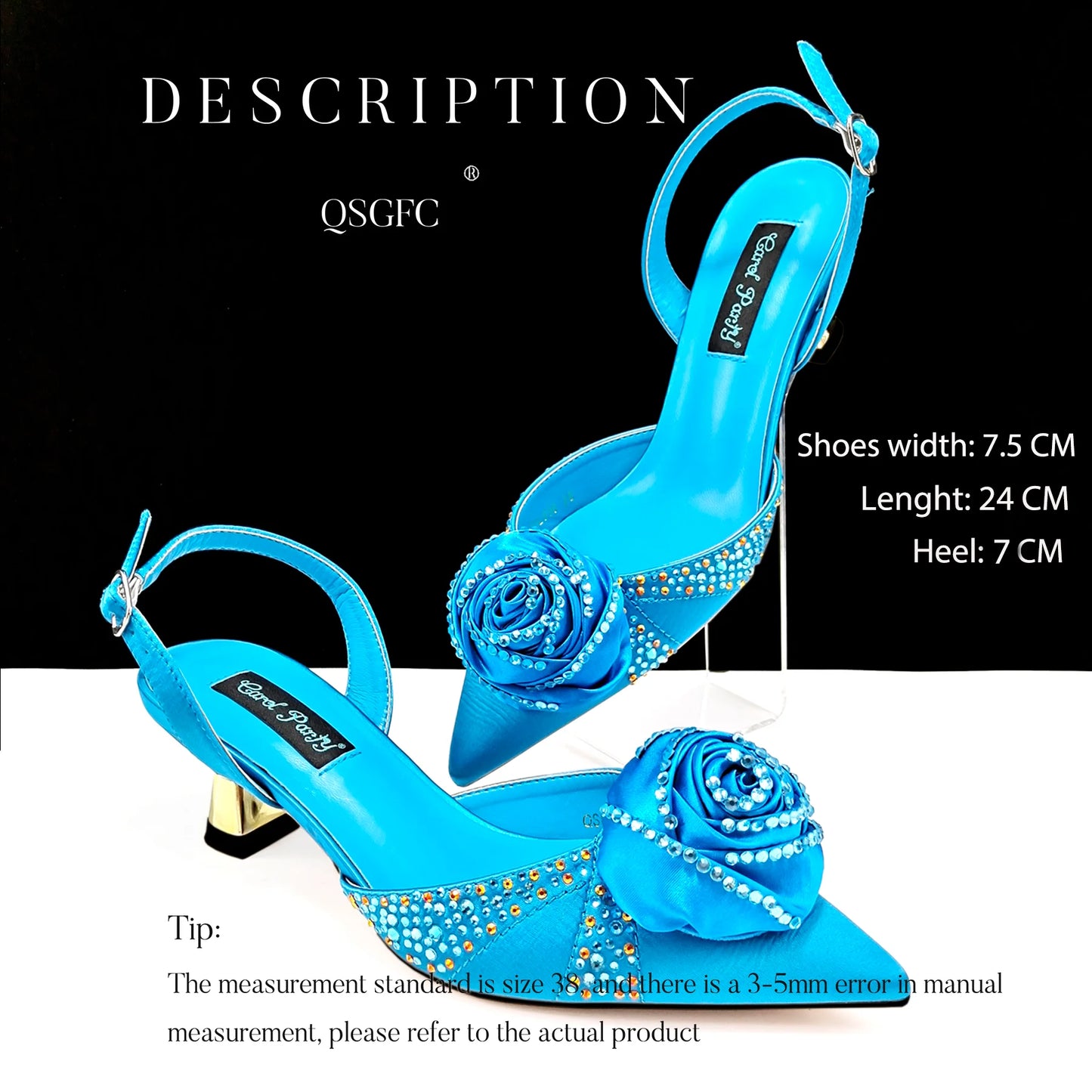 Ladies High Quality Women's Pumps And Bag Handmade Flowers Fashion Design For Nigeria Wedding Party