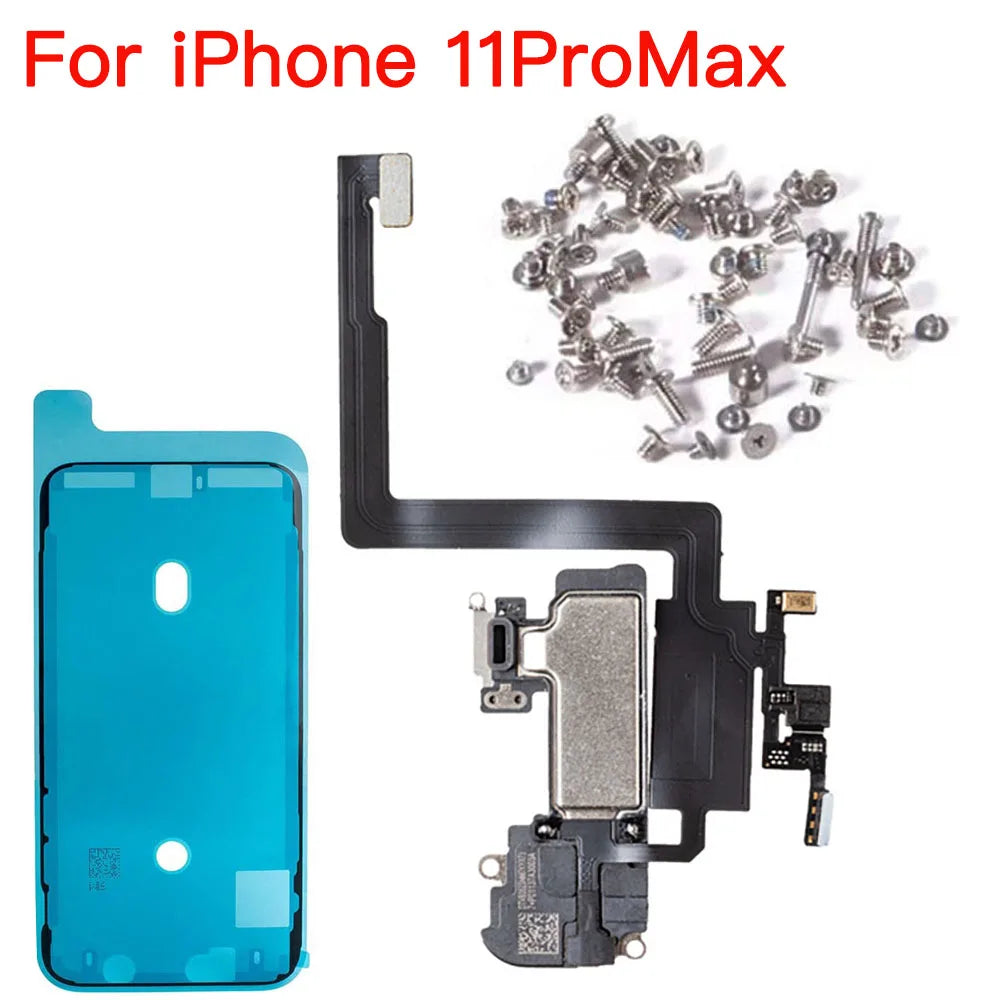 Ear Speaker With Light Sensor Flex Cable For iPhone X XR XS Max 11 Pro Max Screw Kit And Waterproof Glue  Replacement