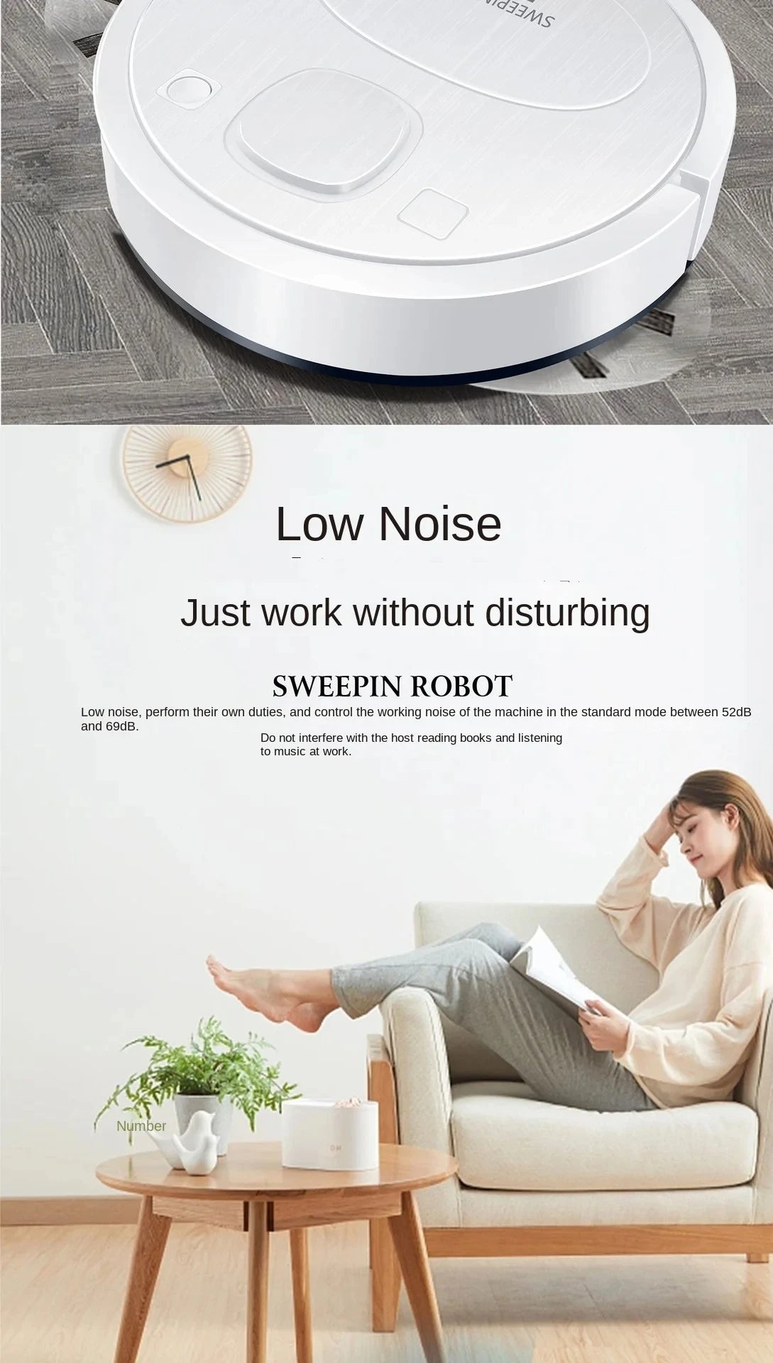 Xiaomi Smart Sweeping Floor Robot Ultra-quiet Remote Control Vacuum Cleaner Carpet Wireless Mopping Machine For Home Office Use