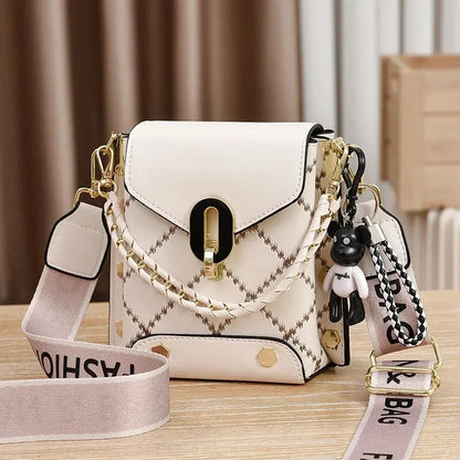 Women's Bag Chain Leather Diamond Lattice Daily Commuter Crossbody Bag For Women Shoulder Bag Shopping