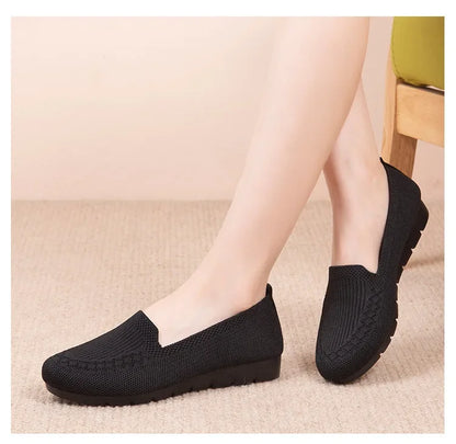 Casual Women's Shoes Summer Mesh Breathable Flat  Ladies Comfort Light Sneaker Socks Women Slip on Loafers Zapatillas Muje